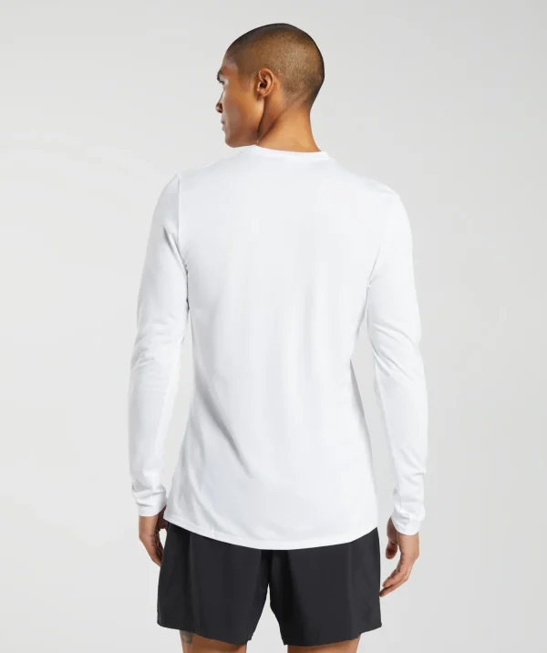 Fashion Gymshark Arrival Long Sleeve T-Shirt White