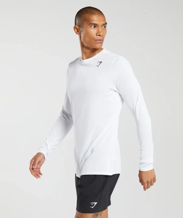 Fashion Gymshark Arrival Long Sleeve T-Shirt White