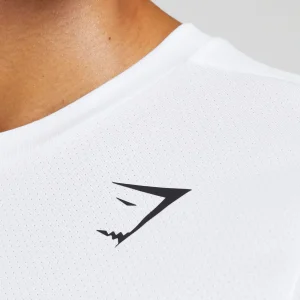 Fashion Gymshark Arrival Long Sleeve T-Shirt White