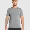 Online Gymshark Arrival Marl T-Shirt SilhouetteGrey/LightGreyMarl