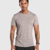 Fashion Gymshark Arrival Marl T-Shirt PebbleGrey/PowderMauveMarl