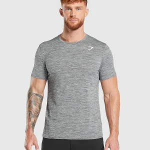 Online Gymshark Arrival Marl T-Shirt SilhouetteGrey/LightGreyMarl