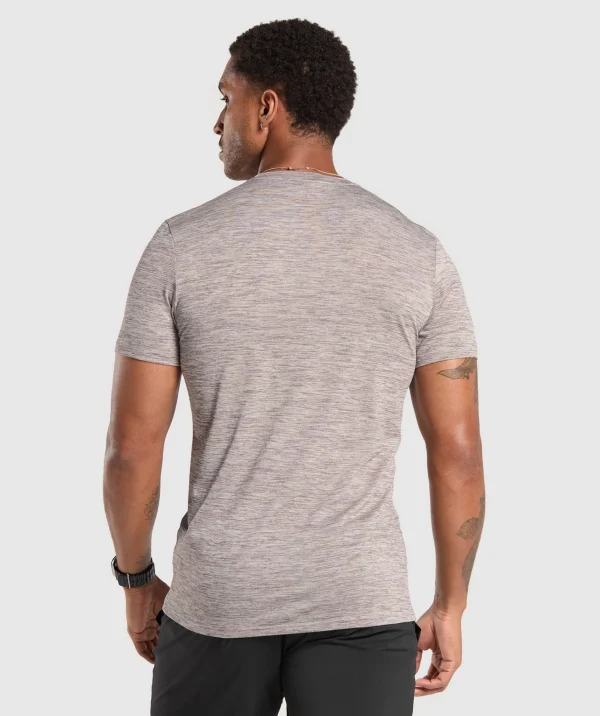 Fashion Gymshark Arrival Marl T-Shirt PebbleGrey/PowderMauveMarl