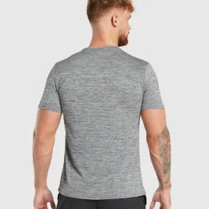 Online Gymshark Arrival Marl T-Shirt SilhouetteGrey/LightGreyMarl