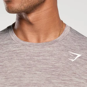 Fashion Gymshark Arrival Marl T-Shirt PebbleGrey/PowderMauveMarl