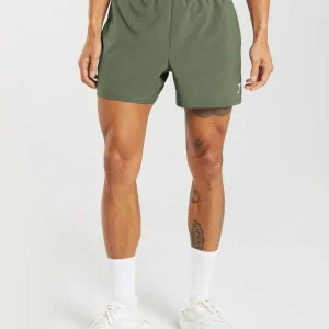 New Gymshark Arrival 5" Shorts CoreOlive