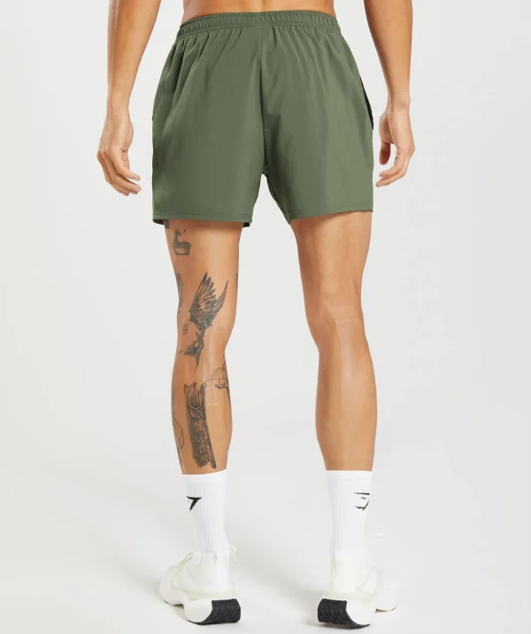 New Gymshark Arrival 5" Shorts CoreOlive