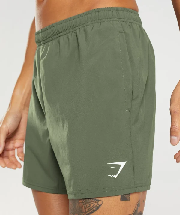 New Gymshark Arrival 5" Shorts CoreOlive