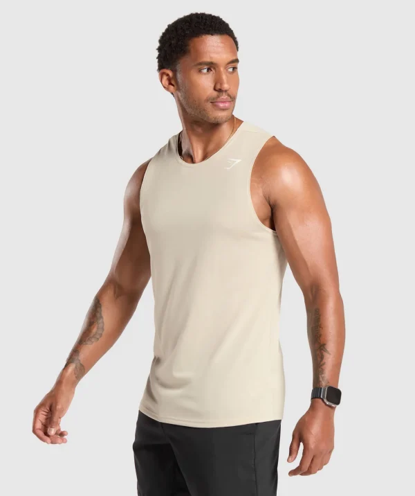 Online Gymshark Arrival Tank PebbleGrey