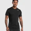 Online Gymshark Arrival V-Neck T Shirt Black