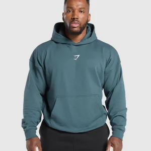 Outlet Gymshark Athletic Department Hoodie CargoBlue