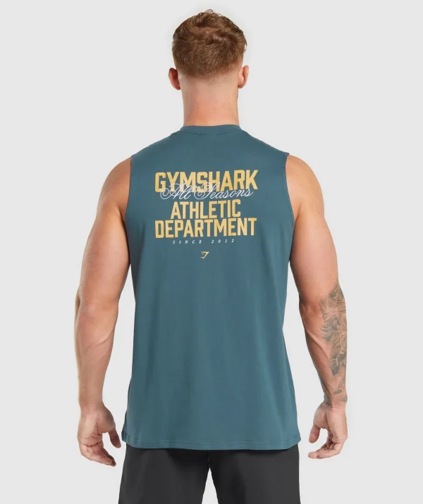 Best Gymshark Athletic Department Tank CargoBlue