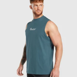 Best Gymshark Athletic Department Tank CargoBlue