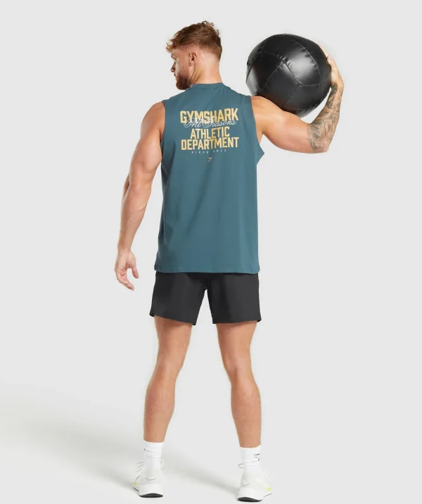 Best Gymshark Athletic Department Tank CargoBlue