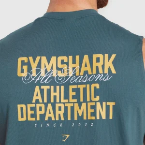 Best Gymshark Athletic Department Tank CargoBlue