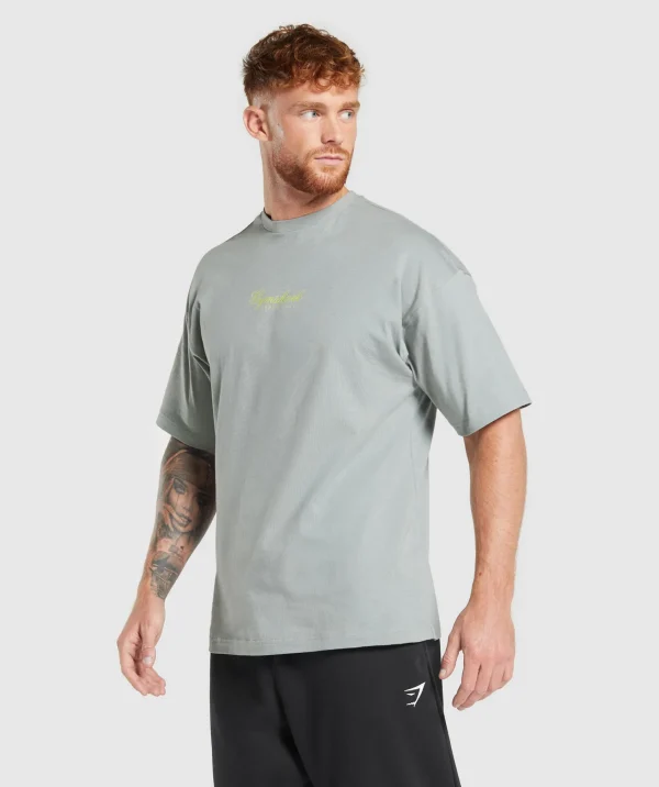 Online Gymshark Athletic Department T-Shirt SmokeyGrey