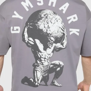 Hot Gymshark Atlas T-Shirt MediumGrey