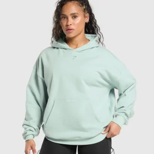 Hot Gymshark Back Gains Graphic Hoodie MorningBlue