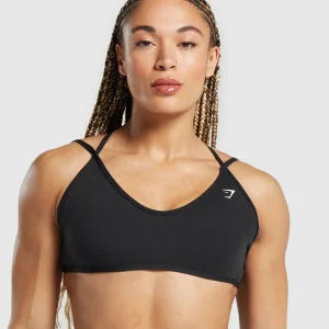 Fashion Gymshark Back Gains Sports Bra Black