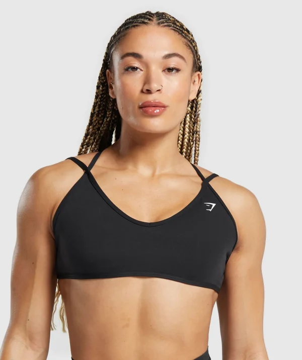 Fashion Gymshark Back Gains Sports Bra Black