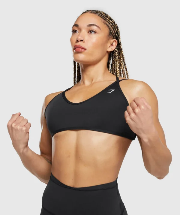 Fashion Gymshark Back Gains Sports Bra Black