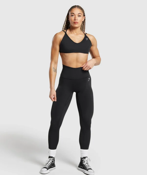 Fashion Gymshark Back Gains Sports Bra Black