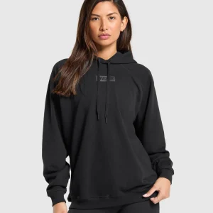 Best Gymshark Block Oversized Hoodie Black