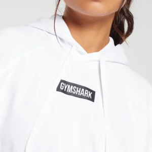 Outlet Gymshark Block Oversized Hoodie White/Black