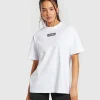 Outlet Gymshark Block Oversized T-Shirt White