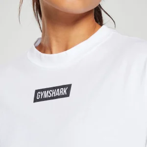 Outlet Gymshark Block Oversized T-Shirt White