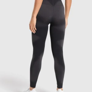 New Gymshark Blur Seamless Leggings Black/AsphaltGrey