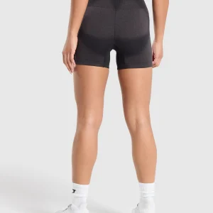 Sale Gymshark Blur Seamless Shorts Black/AsphaltGrey