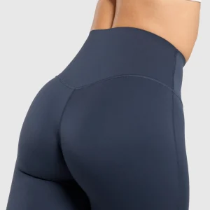 Sale Gymshark Bonded Waistband Leggings HeavyBlue