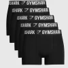 Online Gymshark Boxer Brief 5PK Black