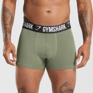 Discount Gymshark Boxer Brief 5PK UtilityGreen