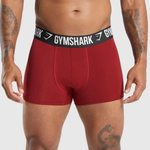 Online Gymshark Boxer Brief 3PK UtilityGreen/CargoBlue/RepsRed