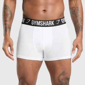 Hot Gymshark Boxer Brief 3PK White