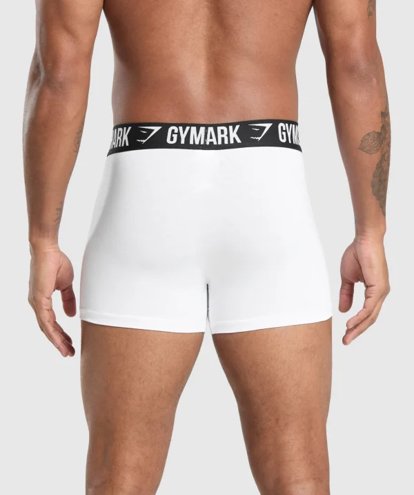 Hot Gymshark Boxer Brief 3PK White