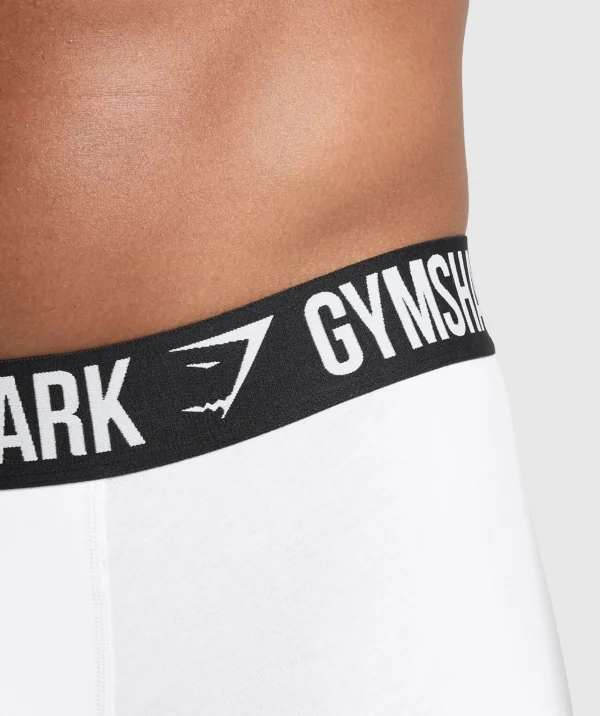 Hot Gymshark Boxer Brief 3PK White