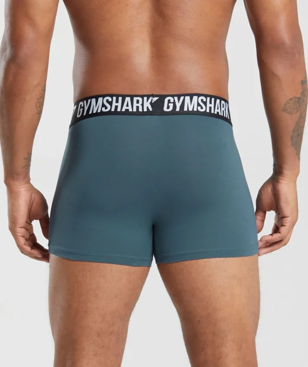 Online Gymshark Boxer Brief 3PK UtilityGreen/CargoBlue/RepsRed