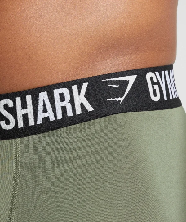 Online Gymshark Boxer Brief 3PK UtilityGreen/CargoBlue/RepsRed