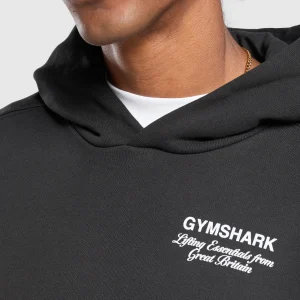 Outlet Gymshark British Iron Hoodie Black