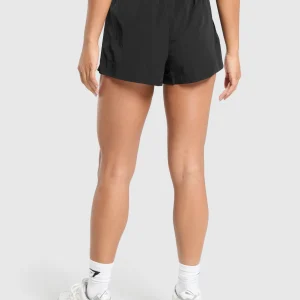 Outlet Gymshark Buckle Waisted Shorts Black