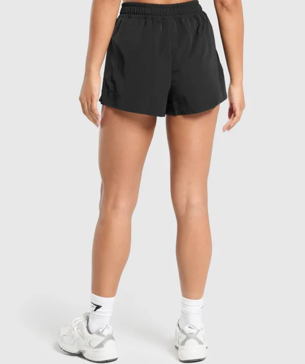 Outlet Gymshark Buckle Waisted Shorts Black