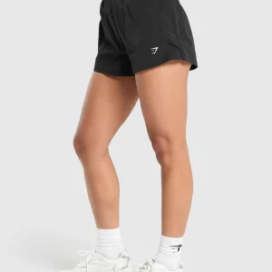 Outlet Gymshark Buckle Waisted Shorts Black