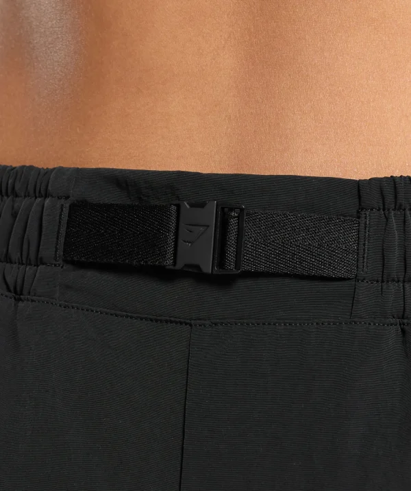 Outlet Gymshark Buckle Waisted Shorts Black