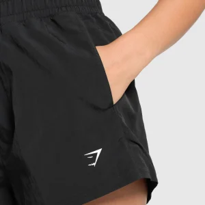 Outlet Gymshark Buckle Waisted Shorts Black