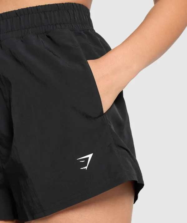 Outlet Gymshark Buckle Waisted Shorts Black