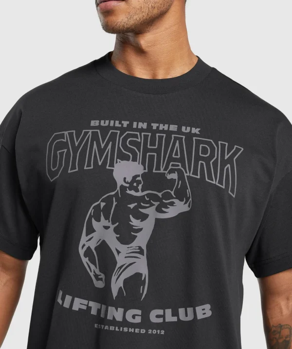 Fashion Gymshark Built in the UK T-Shirt Black