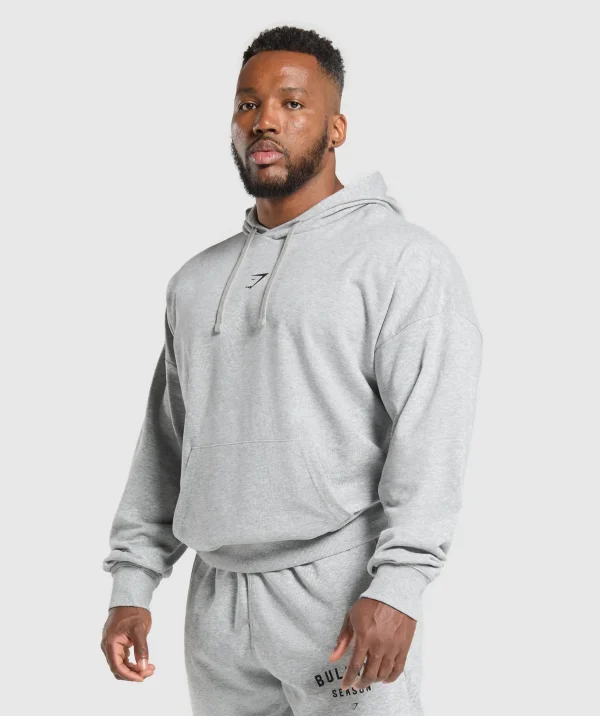 Fashion Gymshark Bulking Season Hoodie LightGreyCoreMarl